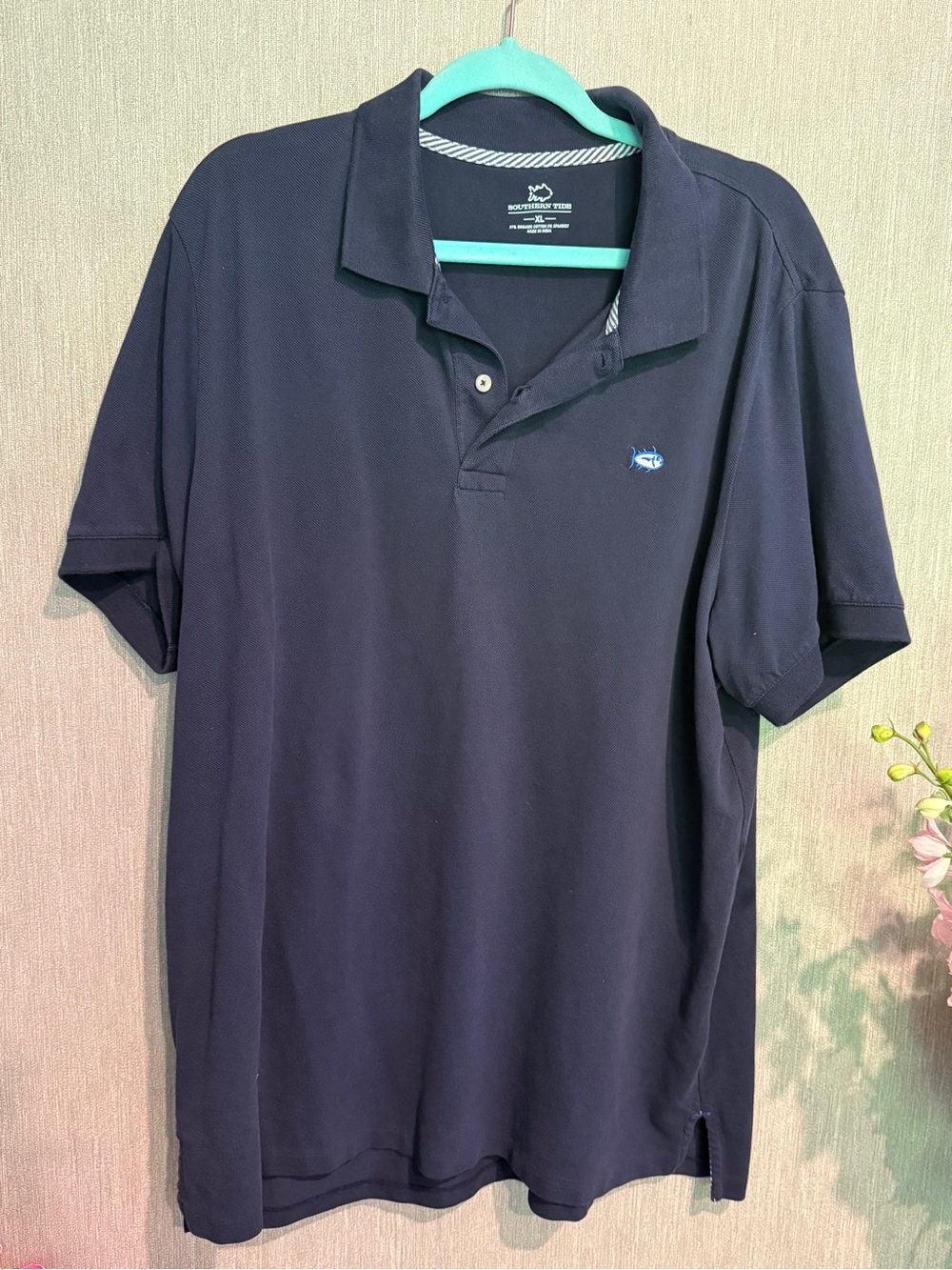 Southern Tide Navy Blue Polo Shirt